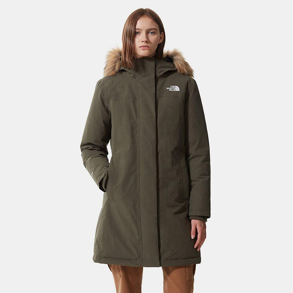 The North Face Arctic Parka Γυναικεια Αδιάβροχο Μπουφάν - Πρασινο (MABO43708)